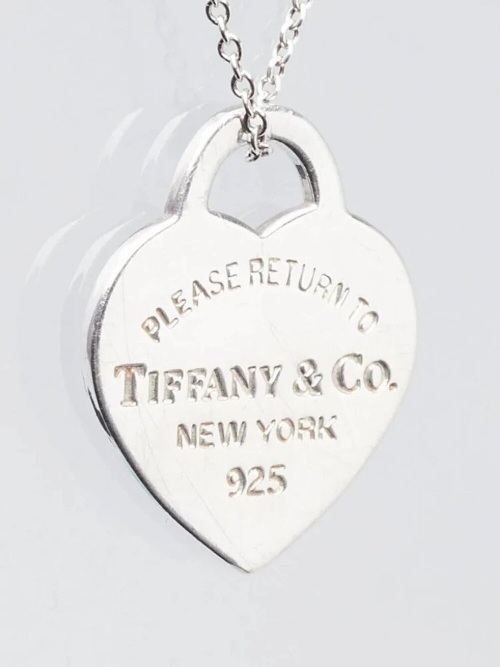Tiffany & Co. Sterling Silver Return To Tiffany Heart Tag Pendant Necklace - Picture 1 of 7
